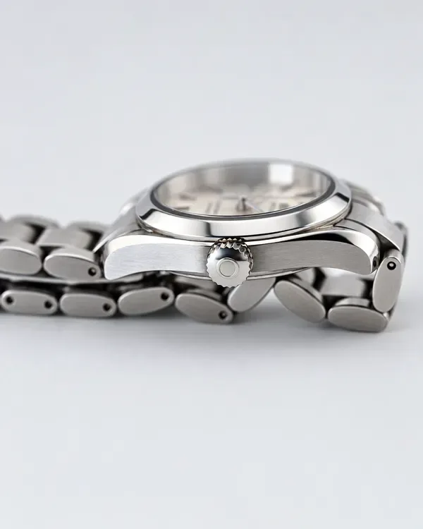 Omega Seamaster Aqua Terra Quartz Silver Dial detail 4