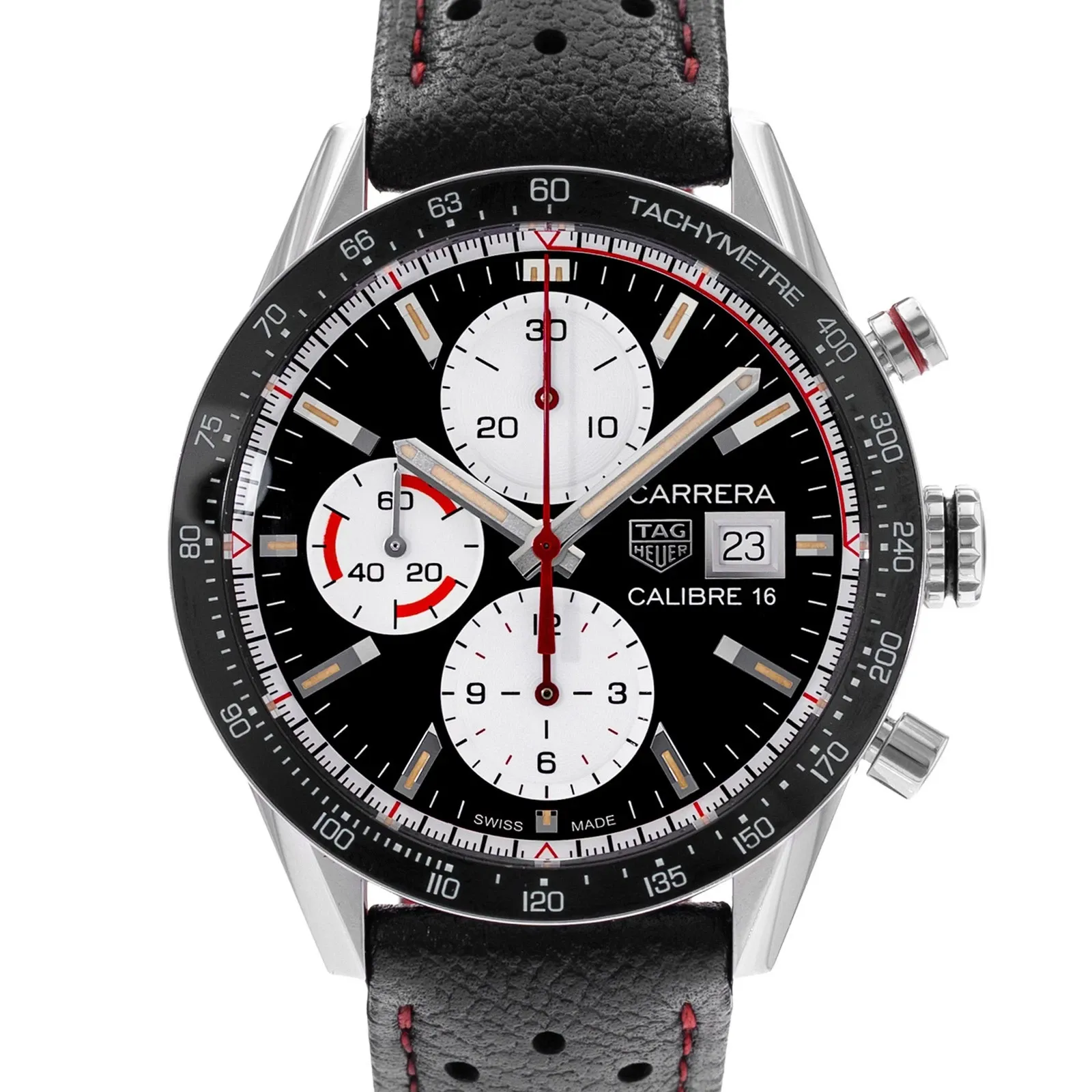 Tag Heuer Carrera Calibre Black Dial Steel