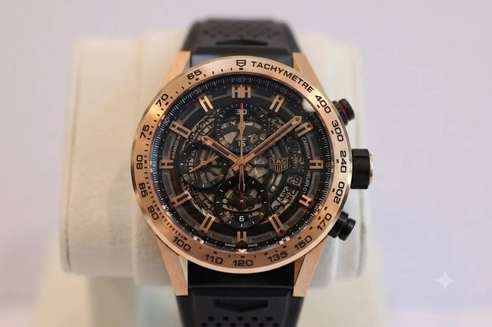 Tag Heuer Carrera Calibre Heuer 01 Chrono 18kt Rose Gold