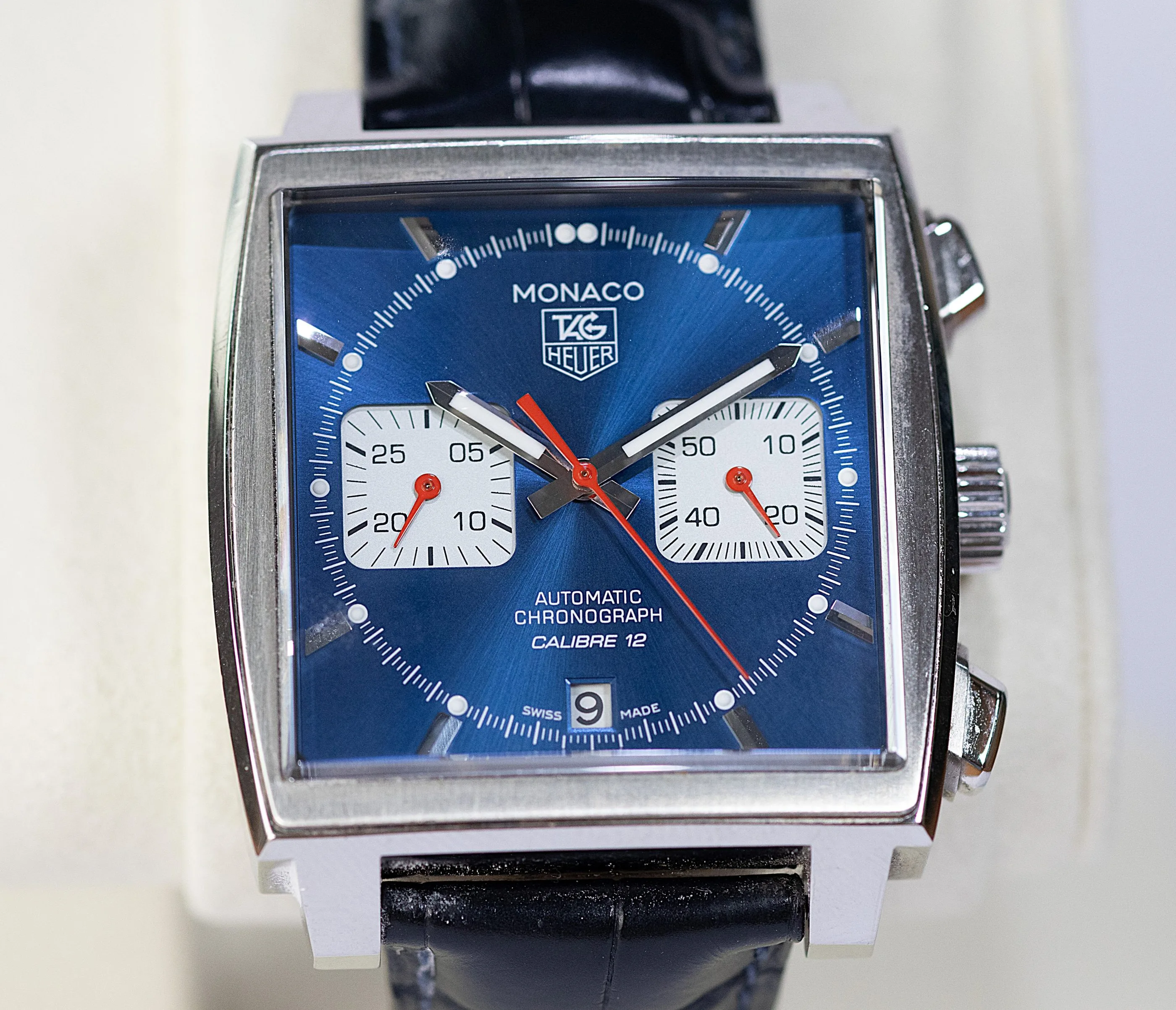 Tag Heuer Monaco Automatic Calibre 12 Chronograph detail 2