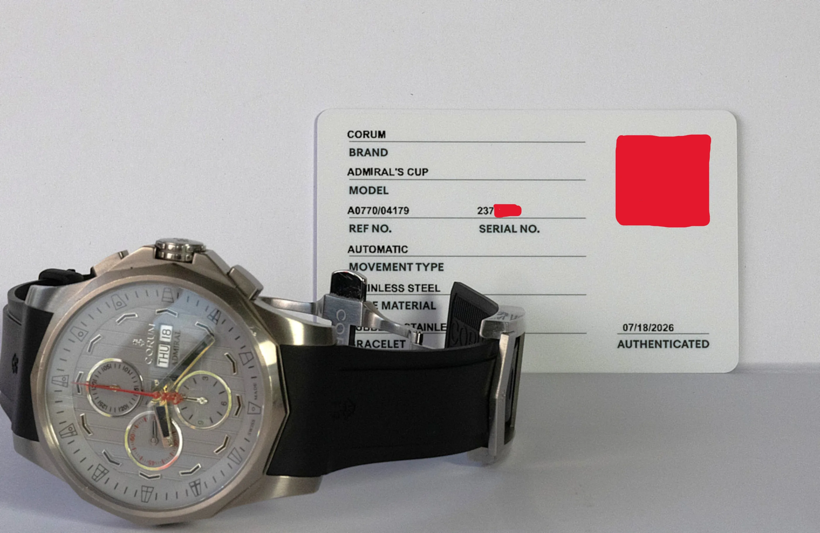 Corum Admiral's Cup Chronograph detail 14