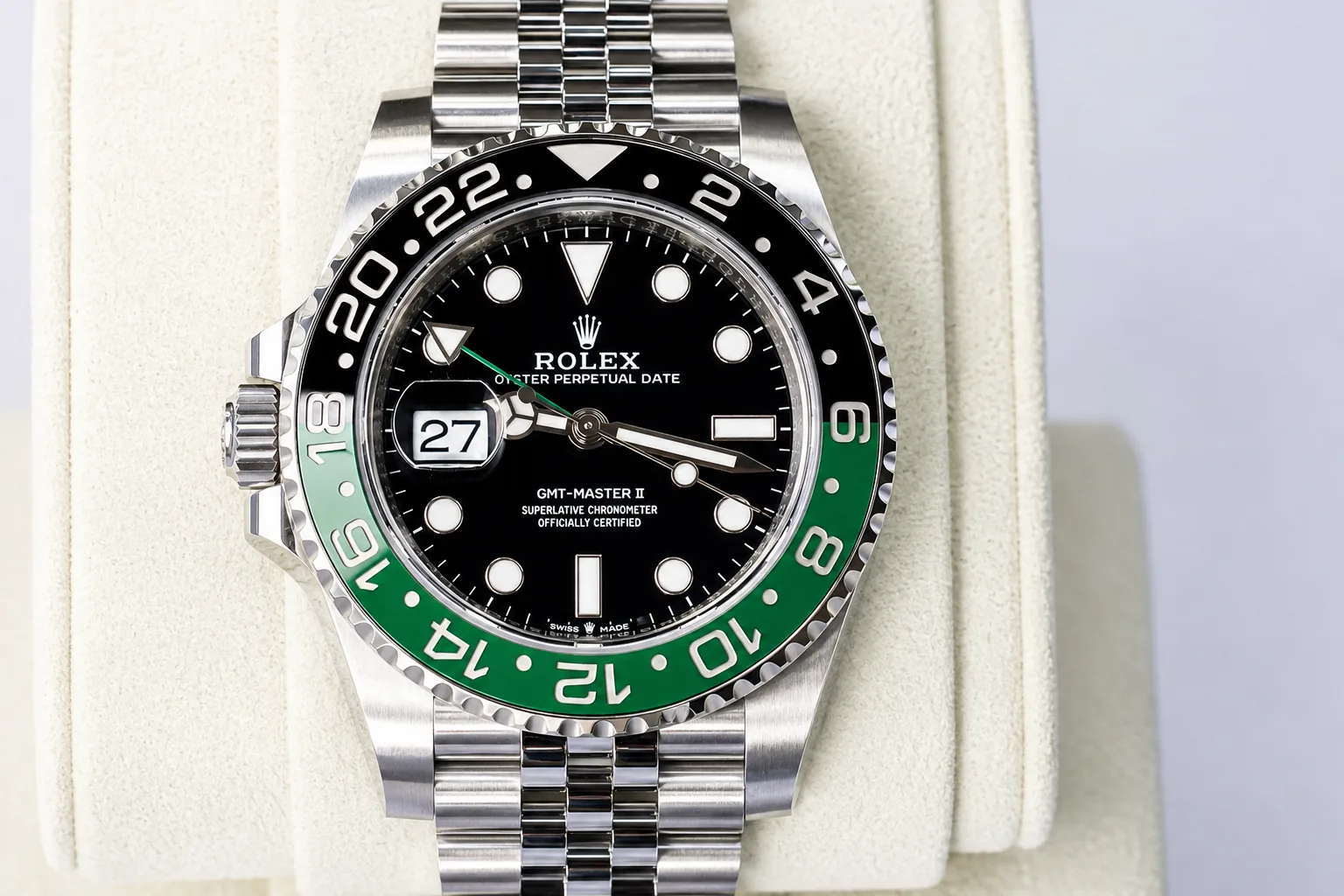 Rolex GMT Master II "Sprite" detail 1