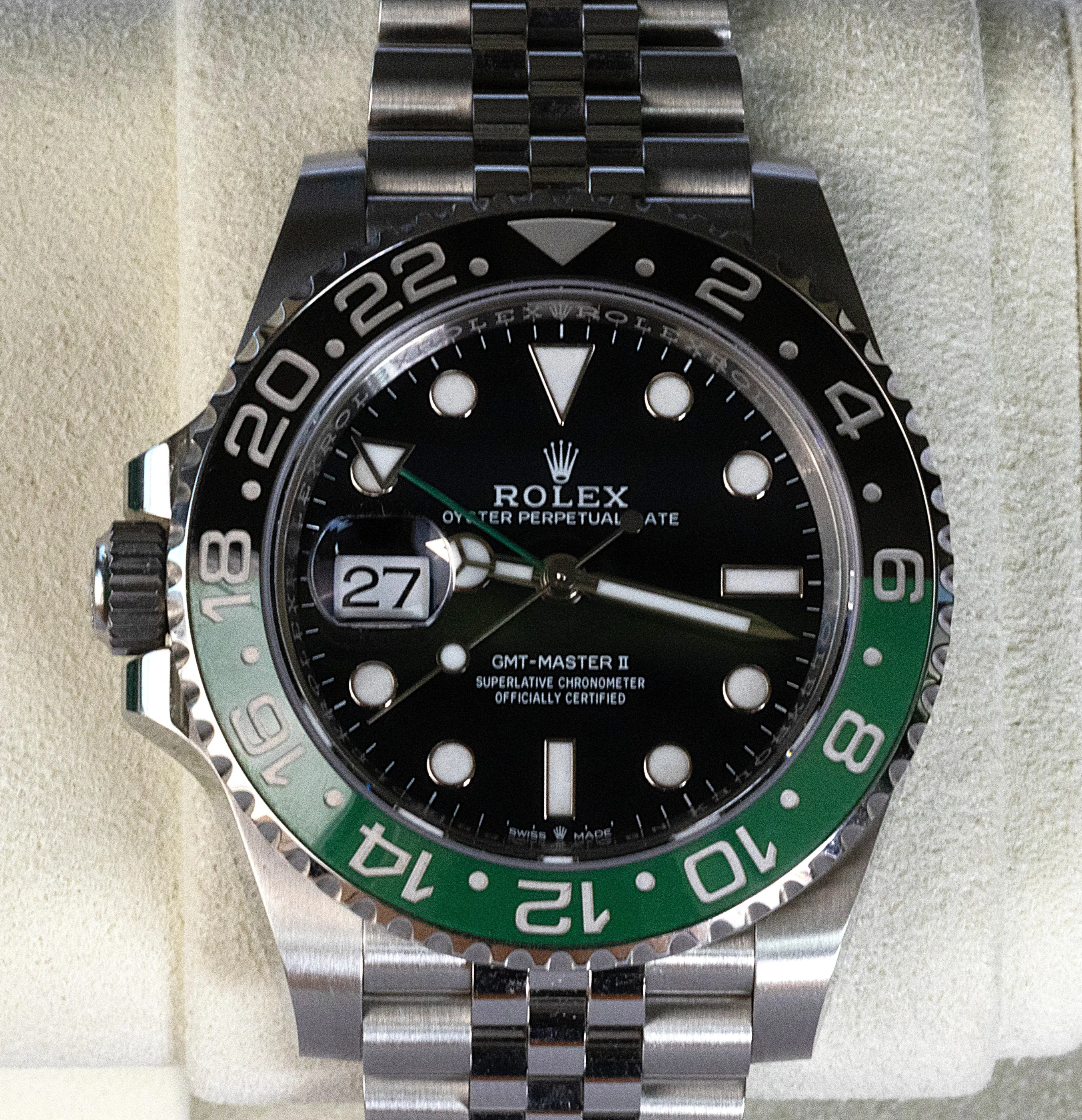 Rolex GMT Master II "Sprite" detail 11
