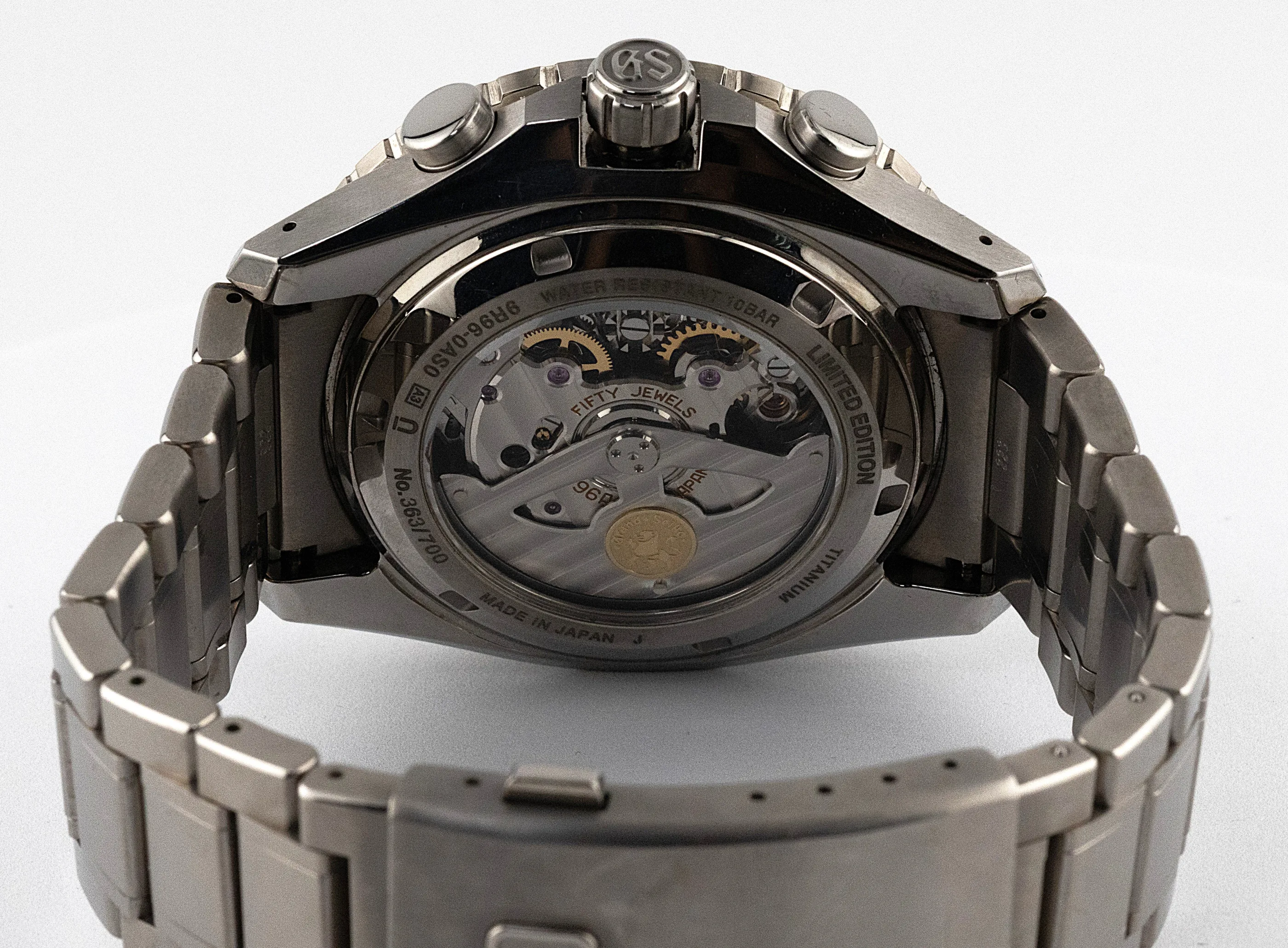 Grand Seiko Evolution 9 Spring Drive Chronograph GMT detail 12