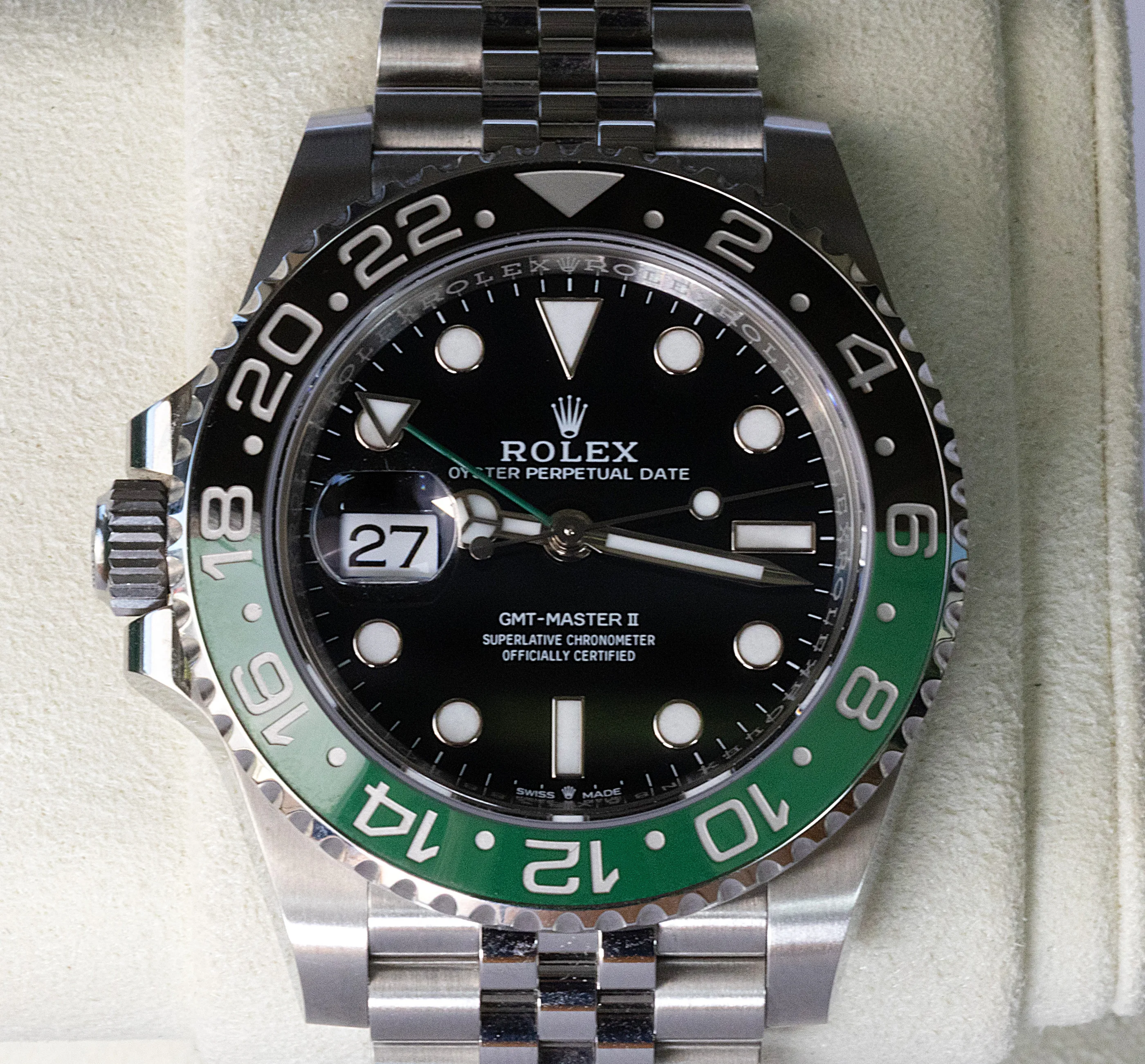 Rolex GMT Master II "Sprite" detail 12