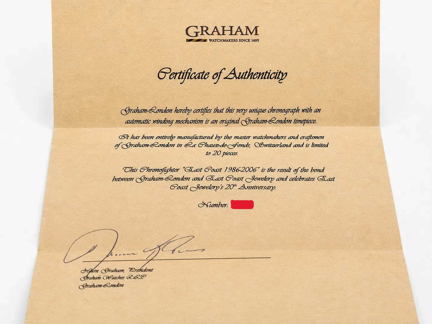 Graham Chronofighter Special Edition detail 18