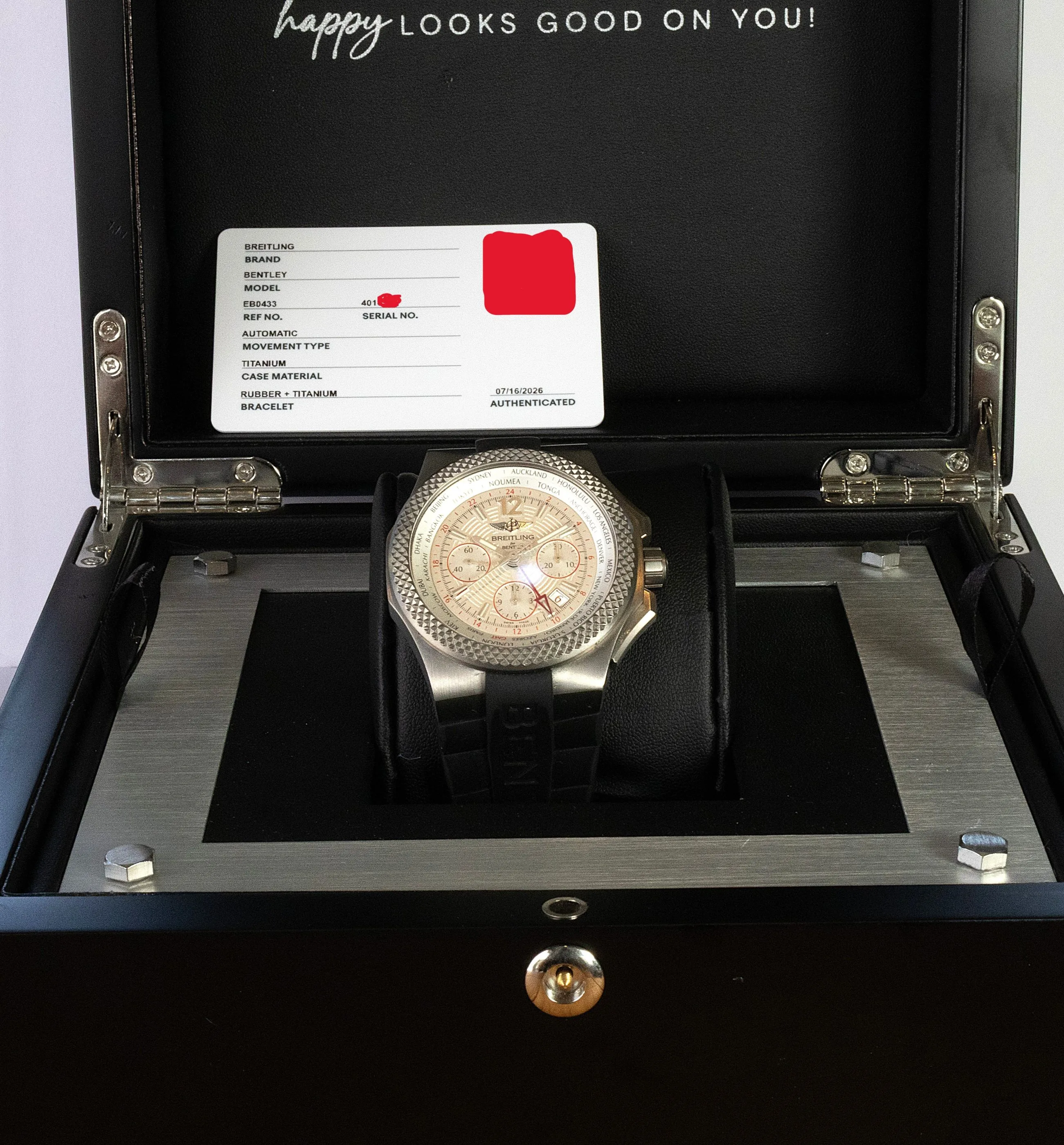 Breitling Bentley GMT detail 12