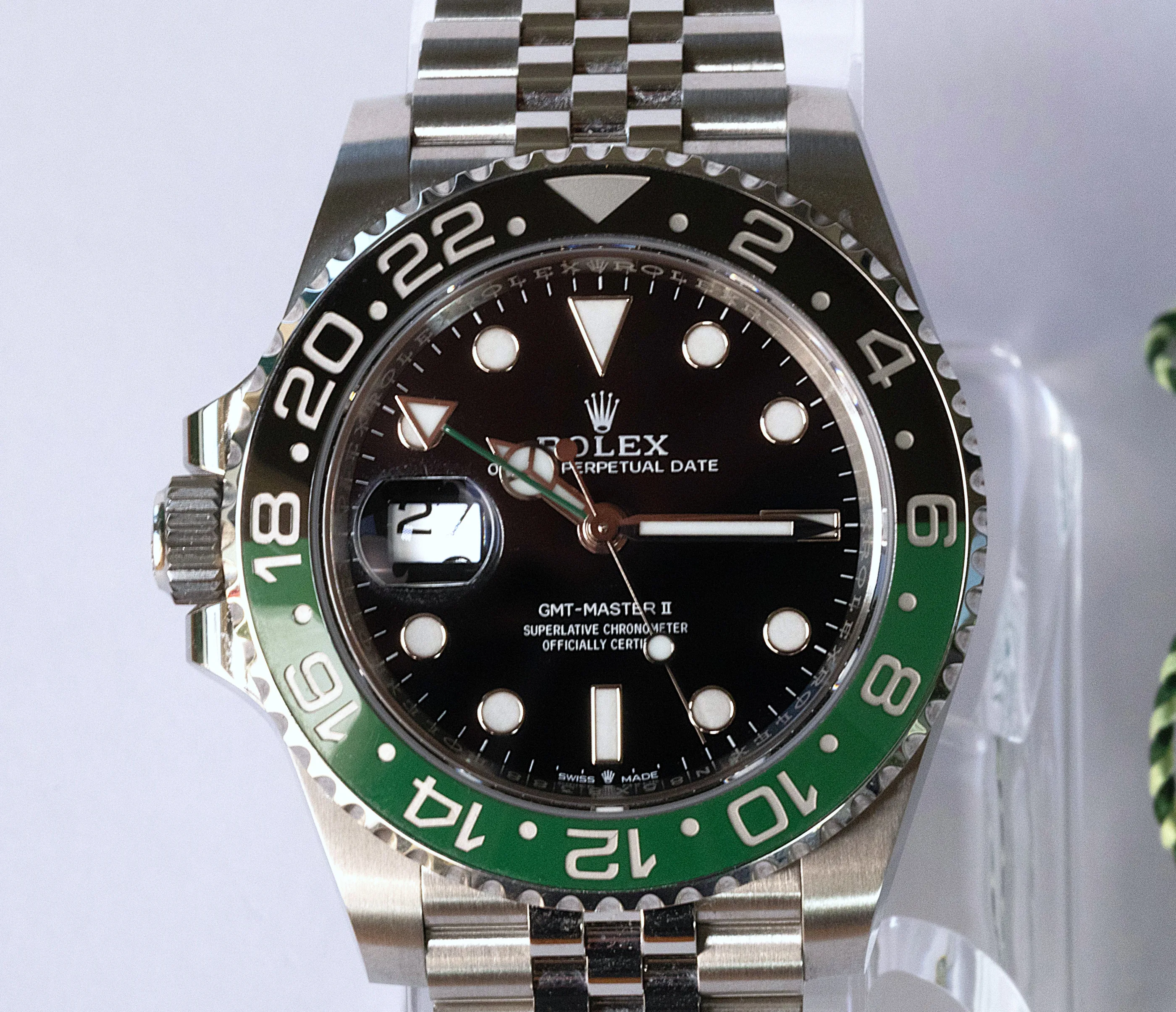 Rolex GMT Master II "Sprite" detail 13