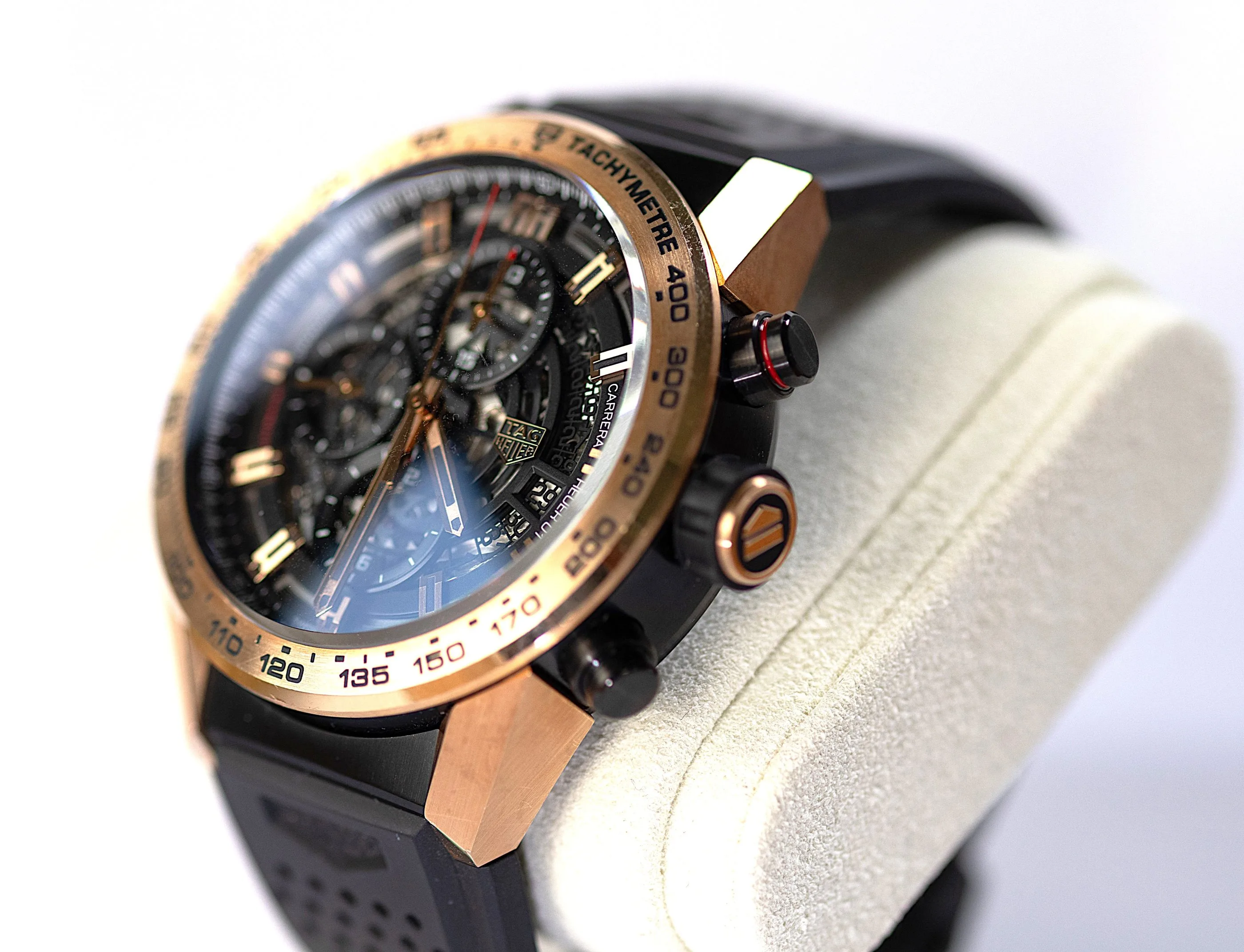 Tag Heuer Carrera Calibre Heuer 01 Chrono 18kt Rose Gold detail 6